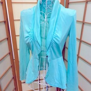 Turquoise color blazer. Dressy Jacket